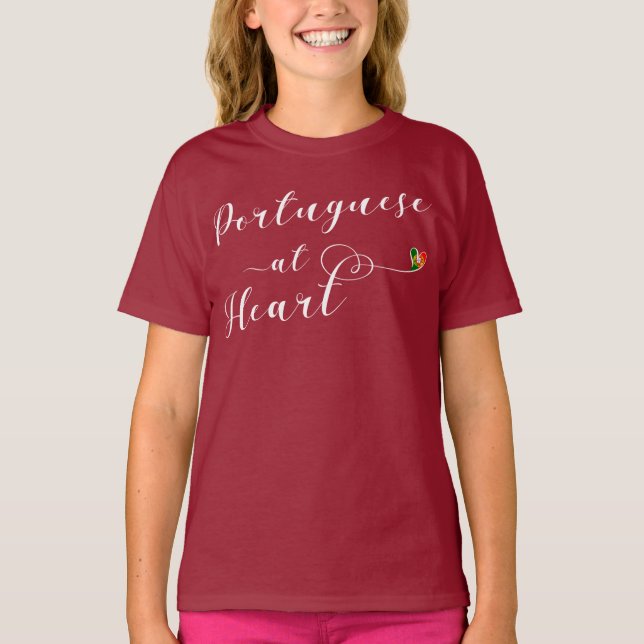 Camiseta Português no Coração, Portugal (Frente)