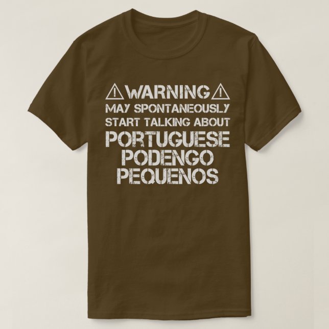 Camiseta Português Podengo Pequeno 2 (Frente do Design)