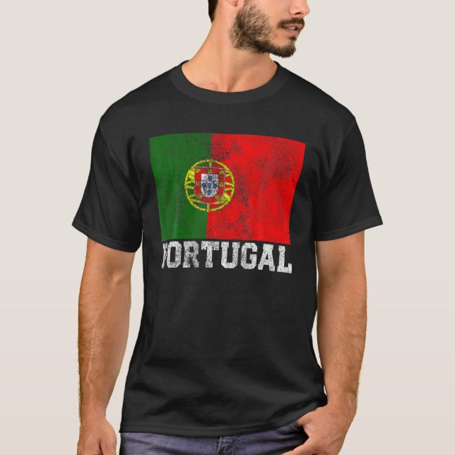 Camiseta Portuguese Portugal Flag Pride Roots Country Famil (Frente)