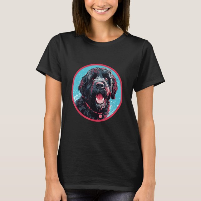 Camiseta Portuguese Water Dog Breed Dog Design 1 (Frente)