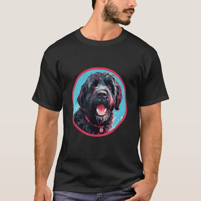 Camiseta Portuguese Water Dog Breed Dog Design 1 (Frente)