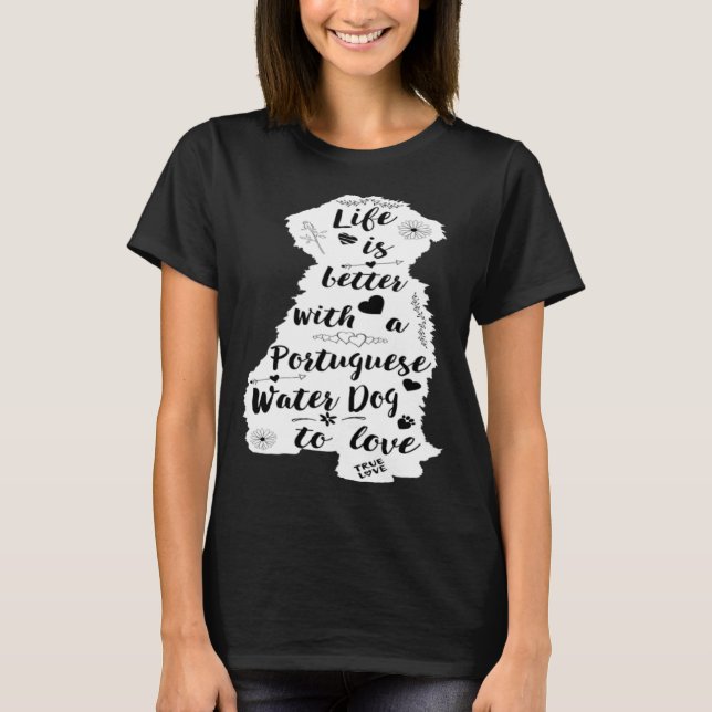 Camiseta Portuguese Water Dog for Portie Dog (Frente)
