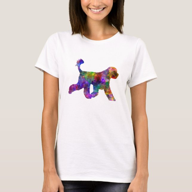 Camiseta Portuguese Water Dog in watercolor (Frente)