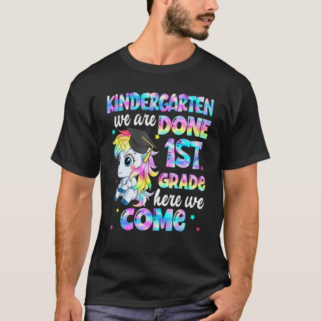 Camiseta Pós-Graduação Do Jardim Infantil De Volta À Unidad (Frente)