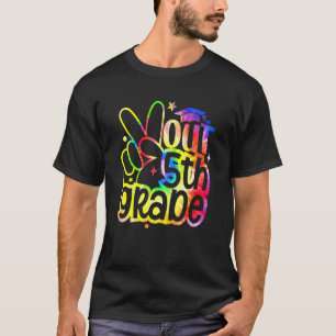 Camiseta Pós-Graduação Do Peace Out 5 No Dia Passado Do Tie