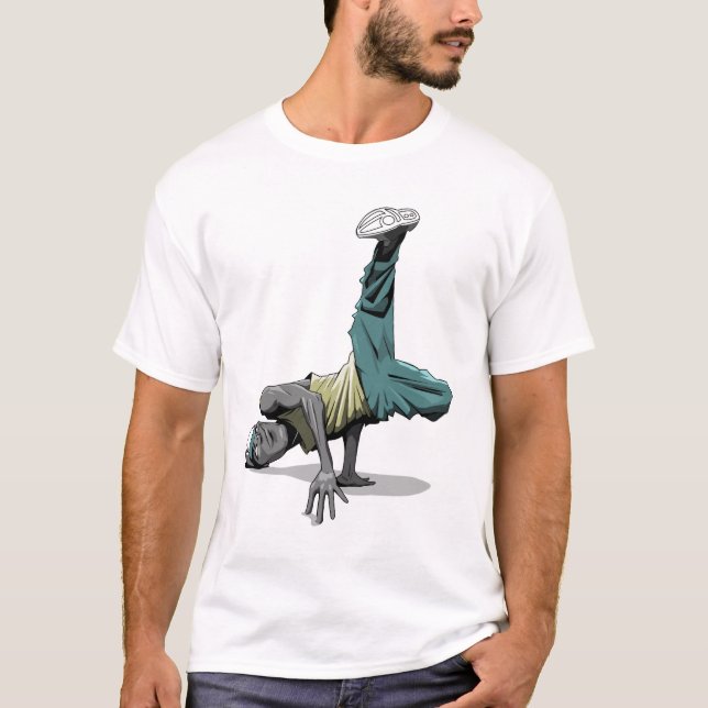Camiseta pose 1 da dança de ruptura (Frente)