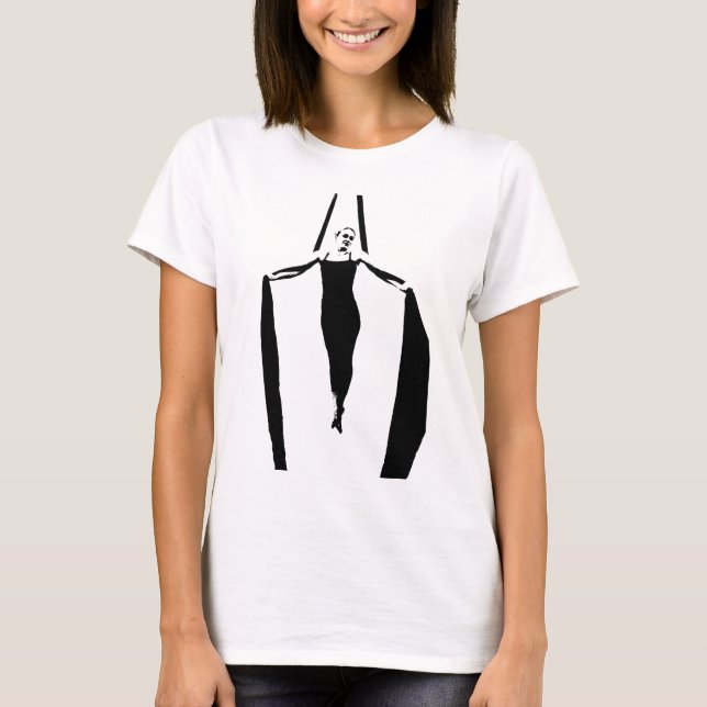 Camiseta Pose aérea da cruz do ferro das sedas (Frente)