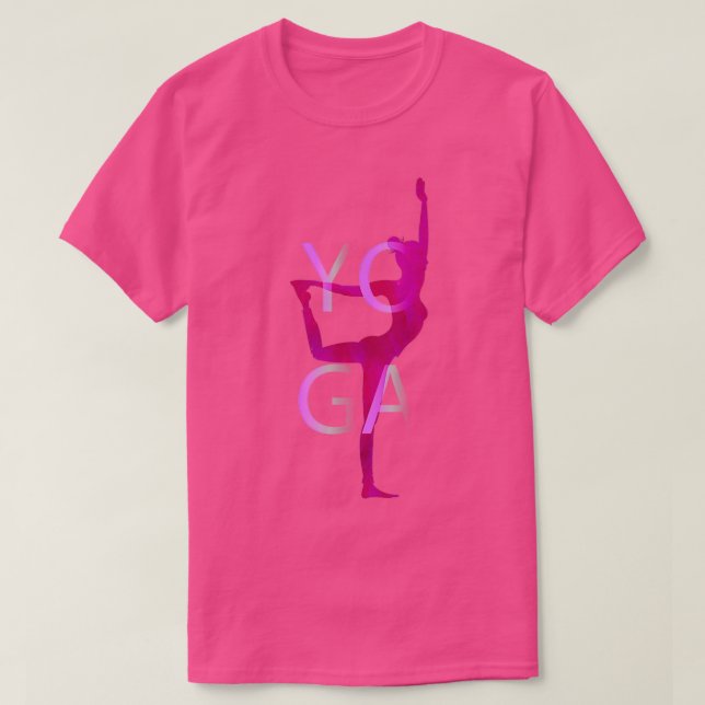 Camiseta pose de ioga (Frente do Design)