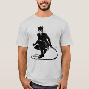 Camiseta Pose de Pincel da Mulher-Gato