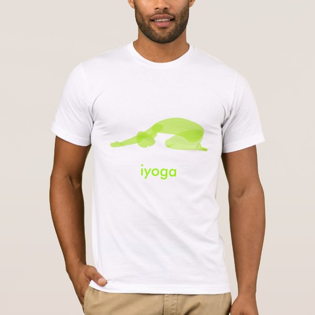 Camiseta pose de yoga, pose para baixo (Frente)