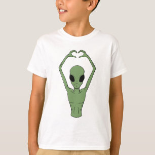 Camiseta Pose do Coração Alien
