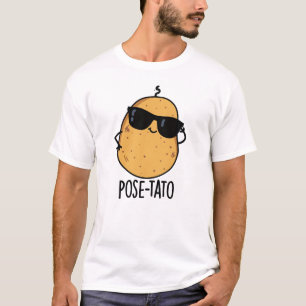 Camiseta Pose-tato Brincadeira Engraçada de Batata