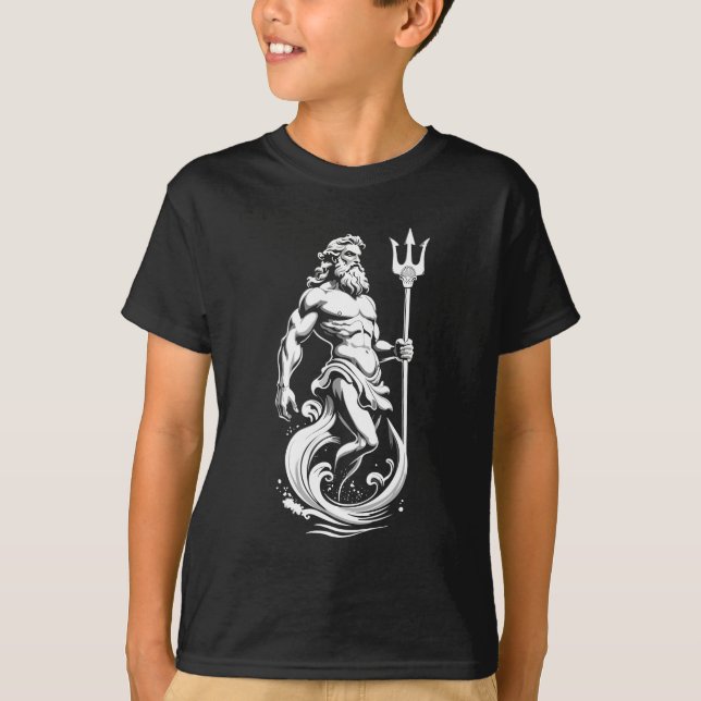 Camiseta Poseidon Deus do Mar (Frente)