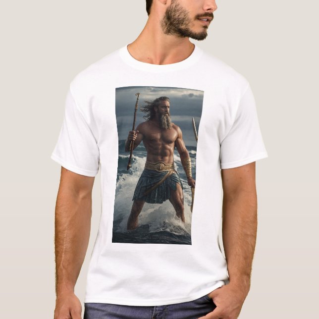 Camiseta Poseidon - Deus do Mar (Frente)