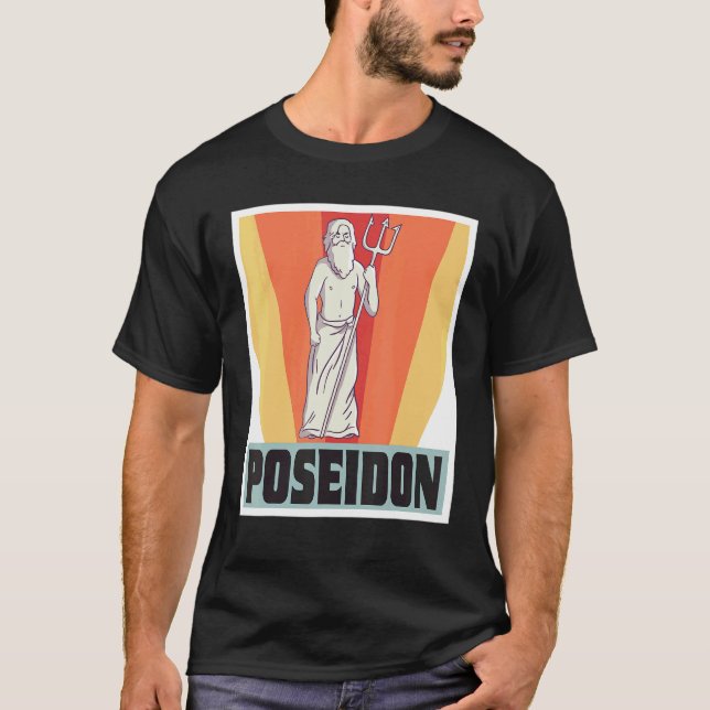 Camiseta Poseidon Deus Mitologia Grega Grécia Antiga (Frente)