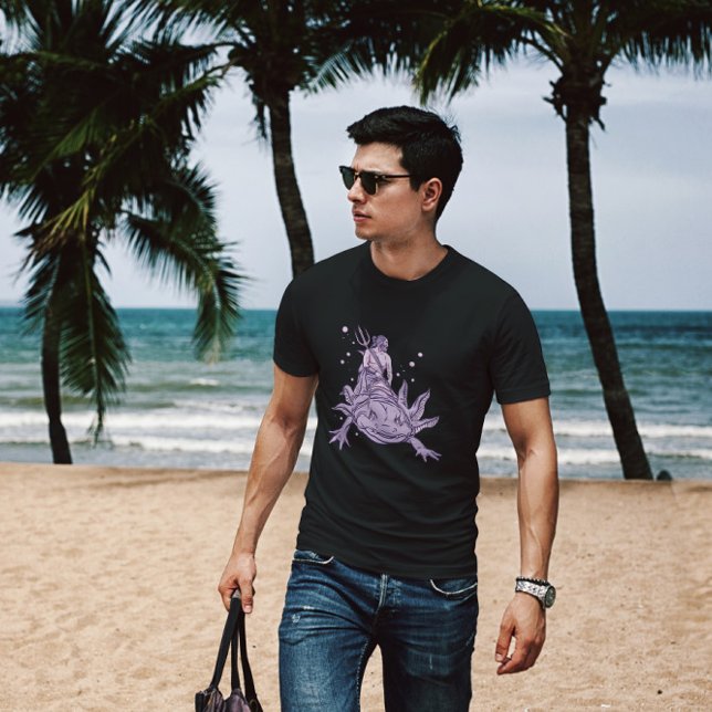 Camiseta Poseidon Em Axolotl (Criador carregado)