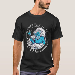 Camiseta Poseidon Grego Deus Herói Formação de Deus do mar