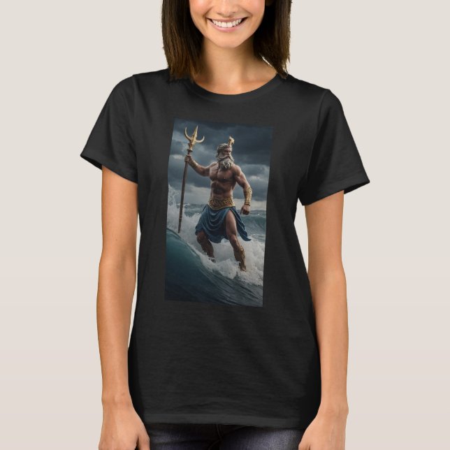 Camiseta Poseidon Sea God - Oceanic Power (Frente)