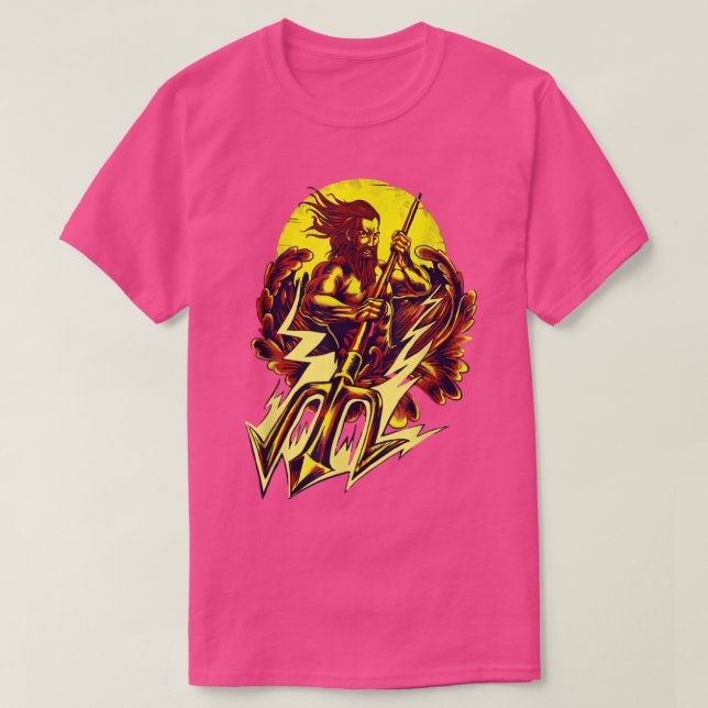 Camiseta Poseidon Trident Gods Senhor do Mar (Frente do Design)