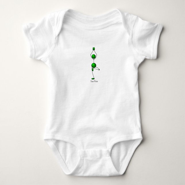 Camiseta Poses da ioga - pose da árvore (Frente)