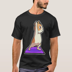 Camiseta Poses de Yoga de Hamster Esporte Ginástica Ohm Bat