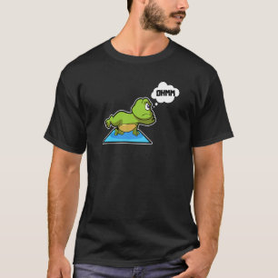 Camiseta Poses de Yoga de Sapo Sapo Esportes Ginástica Ohm 