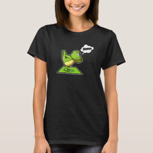 Camiseta Poses de Yoga Sapo Sapo Esportes Ginástica Ohm Cor