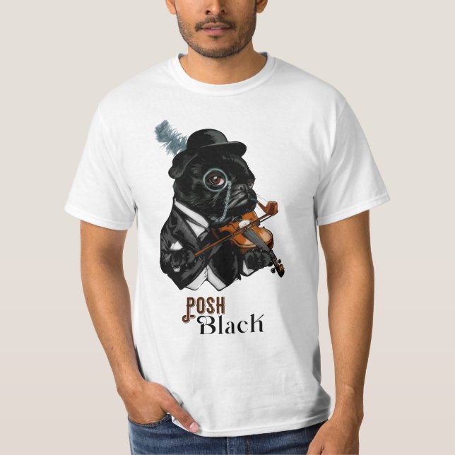 Camiseta Posh Black Frenchie Bulldog   (Frente)