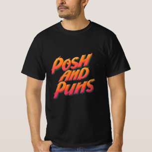 Camiseta "Posh e Puns - Testemunha e Na moda