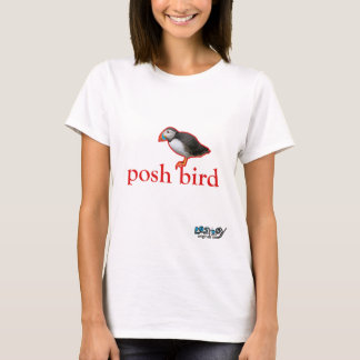 Camiseta poshbird (papagaio-do-mar vermelho)