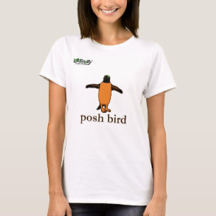 Camiseta poshbird (pinguim marrom)