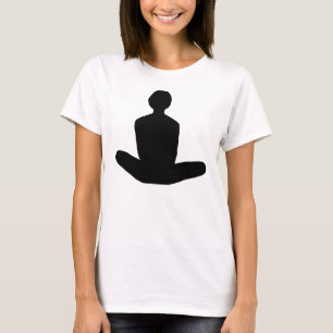 Camiseta Posição de Lotus no gráfico preto