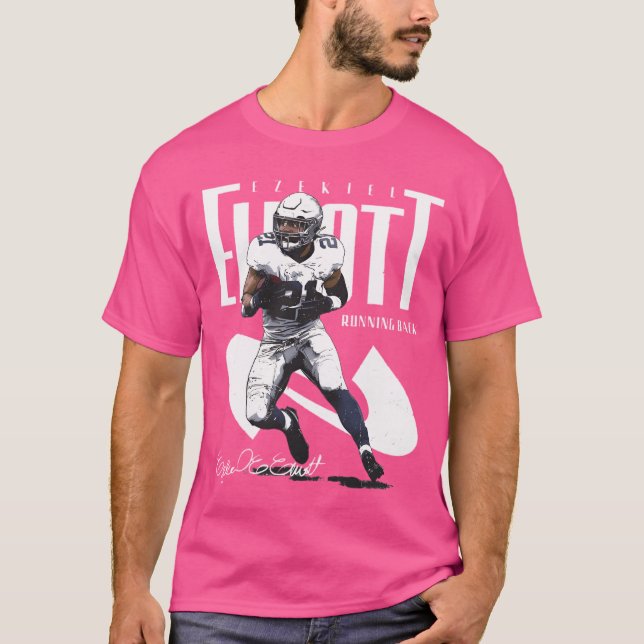 Camiseta Posição do nome Ezekiel Elliott Dallas (Frente)