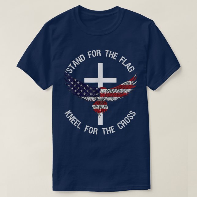 Camiseta Posição Patriótica Para O Cabelo De Bandeira Da Cr (Frente do Design)