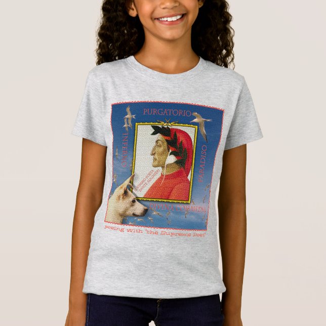 Camiseta Posicionando com Dante Alighieri T-Shirt (Frente)