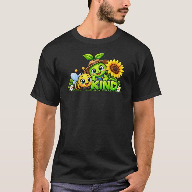 Camiseta Positiva Abelha Fofo Ser Gentil (Frente)