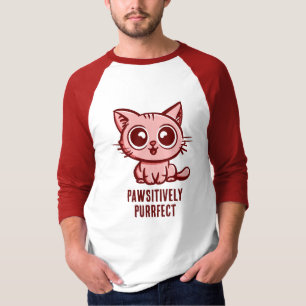 Camiseta Positivamente Perfeito, Lindo Gatinho de Mangá