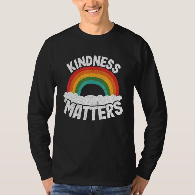 Camiseta Positive Anti Bullying Rainbow Sped Teacher Kindne (Frente)