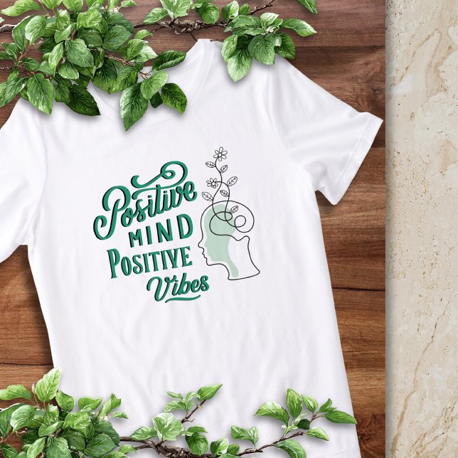 Camiseta Positive Mind / Positive Vibes (Criador carregado)