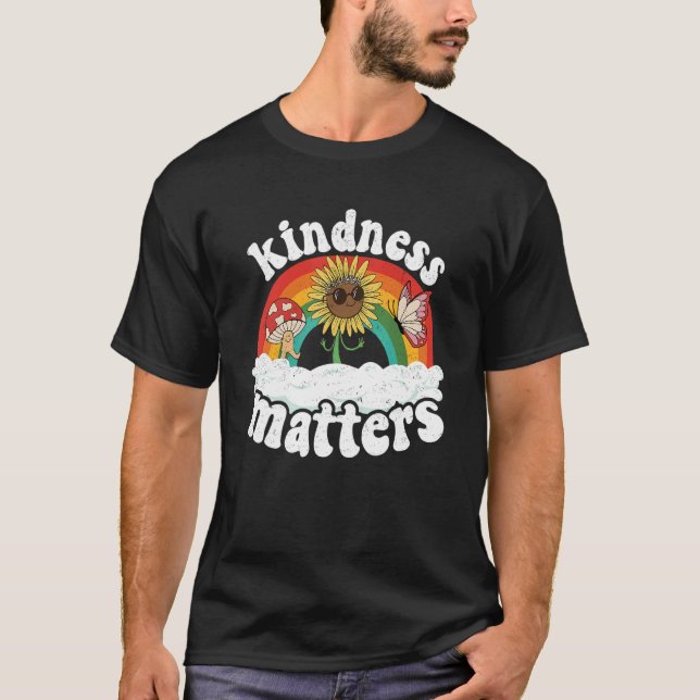 Camiseta Positive Sped Teacher Anti Bullying Rainbow Kindne (Frente)