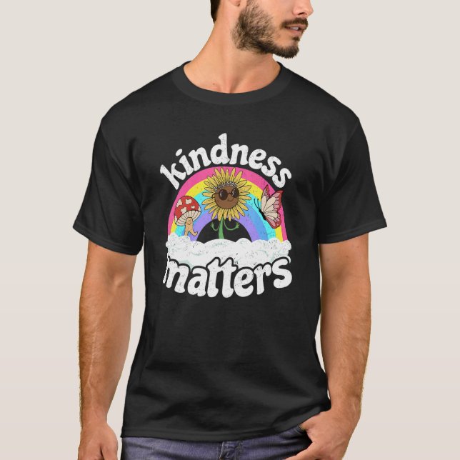 Camiseta Positive Sped Teacher Anti Bullying Rainbow Kindne (Frente)
