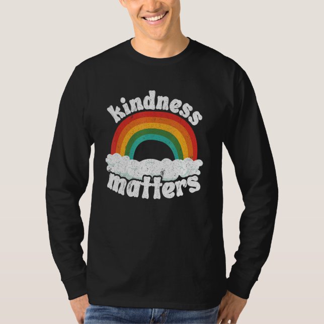 Camiseta Positive Sped Teacher Anti Bullying Rainbow Kindne (Frente)