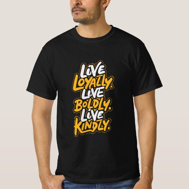 Camiseta Positive Vibes Tee for Kindness and Bold Living (Frente)