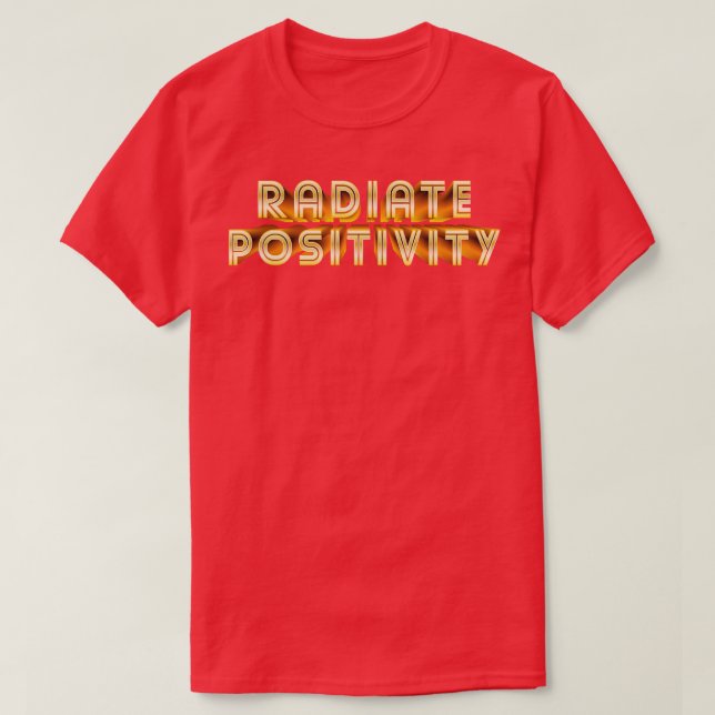 Camiseta Positividade radiada (Frente do Design)