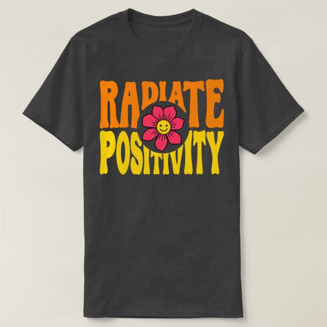 Camiseta Positividade radiada (Frente do Design)