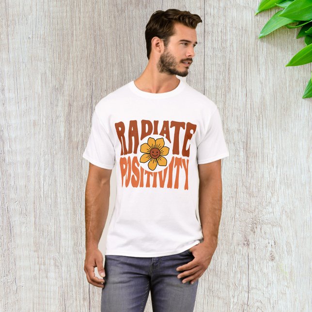 Camiseta Positividade radiada (Criador carregado)