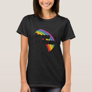 Camiseta Positivo Anti-Bullying Rainbow Peace Hippie Escolh