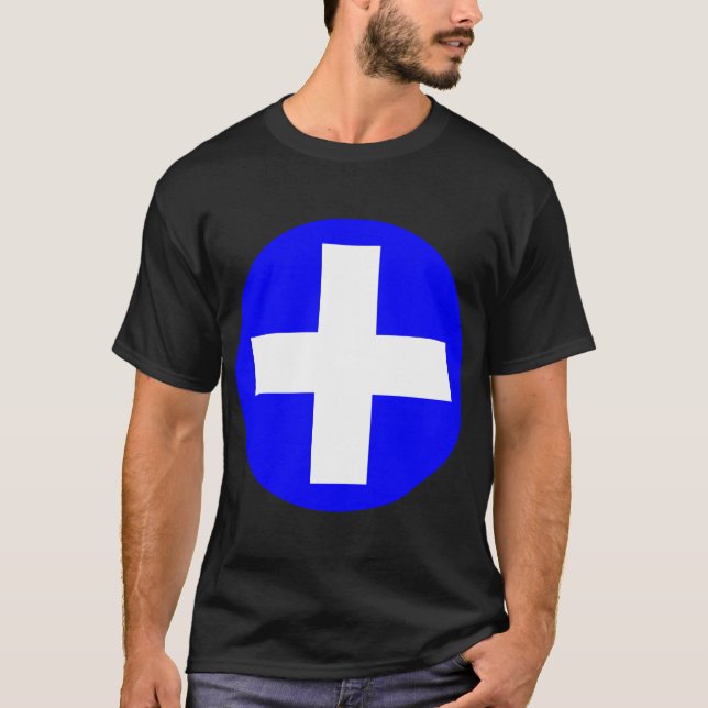 Camiseta Positivo assine dentro o branco com azul (Frente)