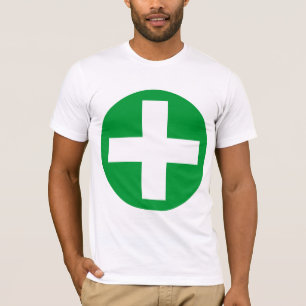 Camiseta Positivo assine dentro o branco com verde