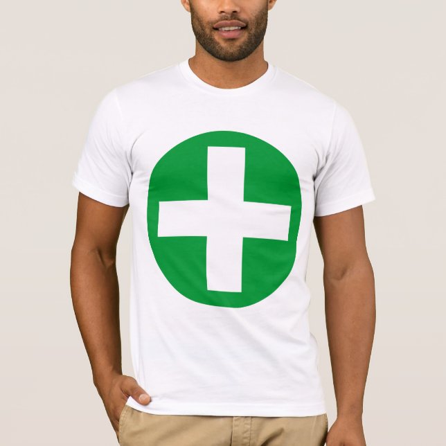 Camiseta Positivo assine dentro o branco com verde (Frente)